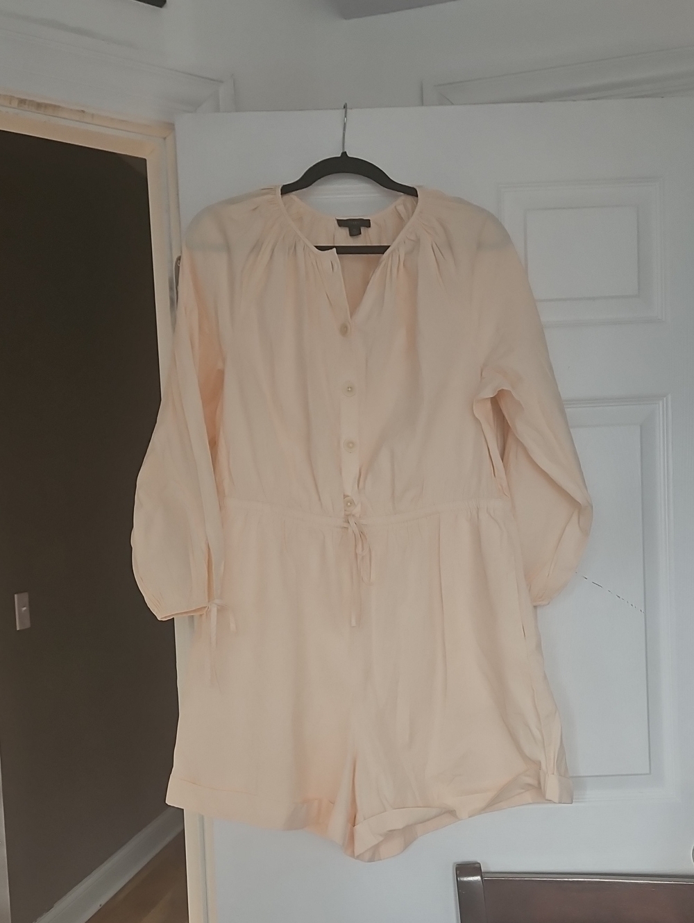 J. Crew Peach Short Romper/Jumpsuit